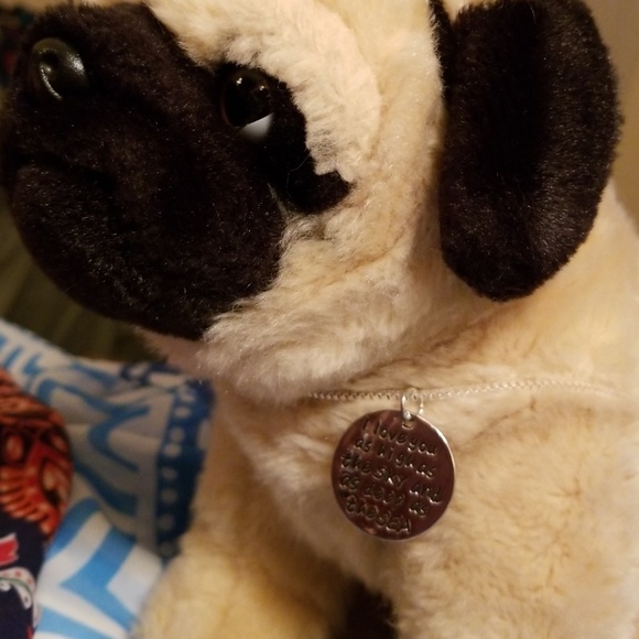 Round Choker Pendant & Box Link Chain - Picture 7 of 7